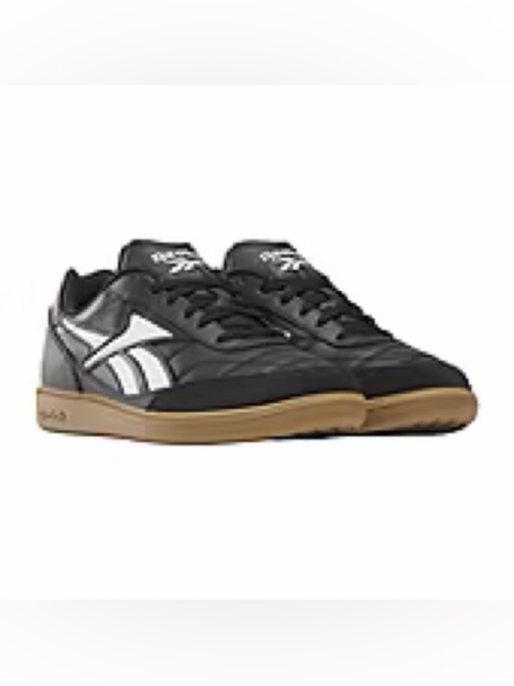 Reebok Big Kids Classic Black & Gum Court Sneakers